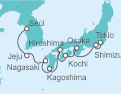 Itinerario del Crucero Japón, Corea del Sur - Celebrity Cruises