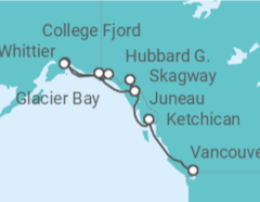 Itinerario del Crucero Alaska - Holland America Line