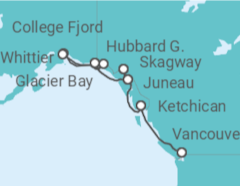 Itinerario del Crucero Alaska - Holland America Line