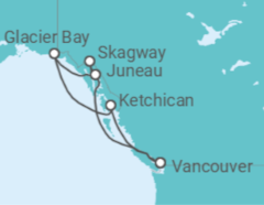 Itinerario del Crucero Alaska - Holland America Line