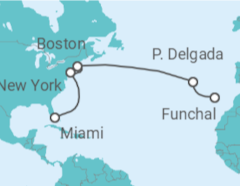 Itinerario del Crucero Desde Funchal a Miami - MSC Cruceros