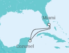 Itinerario del Crucero El Caribe: Cozumel - NCL Norwegian Cruise Line