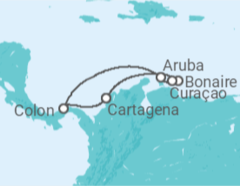 Itinerario del Crucero Colombia, Bonaire, San Eustaquio y Saba, Curaçao, Aruba - Royal Caribbean