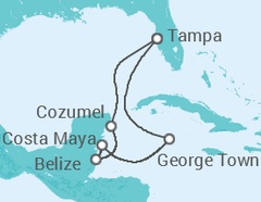 Itinerario del Crucero México, Belice, Islas Caimán - Royal Caribbean
