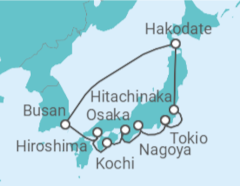 Itinerario del Crucero Japón, Corea Del Sur - Princess Cruises