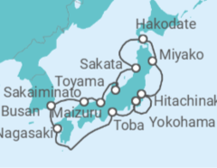 Itinerario del Crucero Círculo de Japón: Cerezos en Flor - Princess Cruises