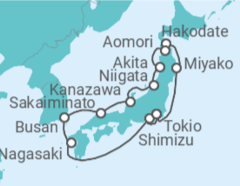 Itinerario del Crucero Japón, Corea Del Sur - Princess Cruises
