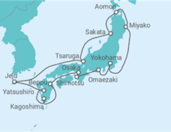 Itinerario del Crucero Gran Círculo de Japón con Follaje de Otoño - Princess Cruises