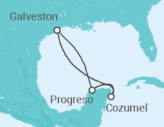 Itinerario del Crucero México - Disney Cruise Line