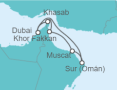 Itinerario del Crucero Emiratos Árabes, Omán - Explora Journeys