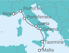 Itinerario del Crucero Italia - Silversea