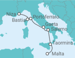 Itinerario del Crucero Italia - Silversea