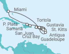 Itinerario del Crucero Un viaje ampliado de celebraciones caribeñas e idilios tropicales - Explora Journeys
