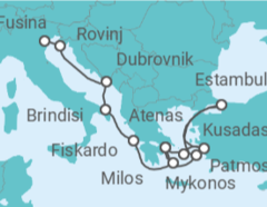Itinerario del Crucero Un viaje ampliado por el legado del Adriático y la elegancia del Egeo - Explora Journeys