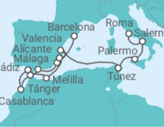 Itinerario del Crucero Una fiesta para recordar - Oceania Cruises