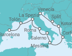 Itinerario del Crucero Tesoros a través del tiempo - Oceania Cruises