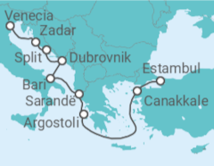 Itinerario del Crucero Regreso a Constantinopla - Oceania Cruises