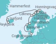 Itinerario del Crucero Viaje de los vikingos - Oceania Cruises