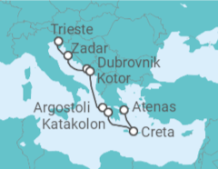 Itinerario del Crucero El Nirvana de Neptuno - Oceania Cruises