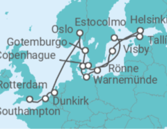 Itinerario del Crucero Europa Náutica del Norte - Oceania Cruises