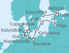 Itinerario del Crucero Belleza báltica - Oceania Cruises