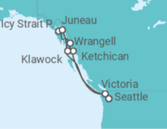 Itinerario del Crucero Alaska - Oceania Cruises