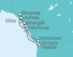 Itinerario del Crucero Alaska - Oceania Cruises