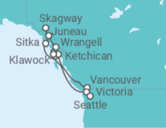 Itinerario del Crucero Alaska - Oceania Cruises