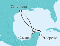 Itinerario del Crucero México - Carnival Cruise Line