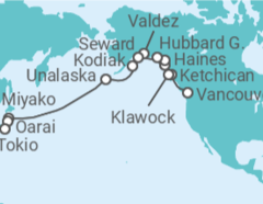 Itinerario del Crucero Desde Vancouver a Tokio - Azamara