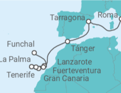 Itinerario del Crucero Islas Canarias y Marruecos - MSC Cruceros