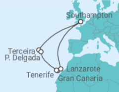 Itinerario del Crucero Islas Canarias - Cunard