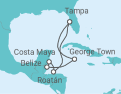 Itinerario del Crucero Caribe Occidental - Royal Caribbean
