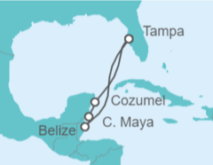 Itinerario del Crucero México, Belice - Royal Caribbean