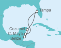 Itinerario del Crucero Belice, México - Royal Caribbean