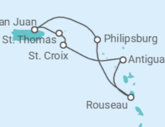 Itinerario del Crucero Caribe Sur - Royal Caribbean