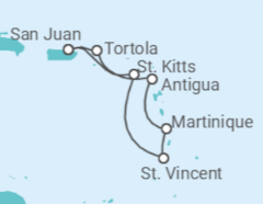 Itinerario del Crucero Caribe Sur - Royal Caribbean
