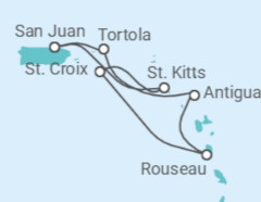 Itinerario del Crucero Caribe Sur - Royal Caribbean