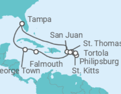 Itinerario del Crucero Jamaica y Puerto Rico - NCL Norwegian Cruise Line