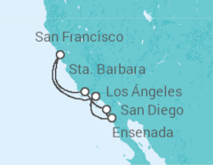 Itinerario del Crucero Costa del Pacífico - Princess Cruises
