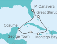 Itinerario del Crucero Jamaica, Islas Caimán, México - NCL Norwegian Cruise Line
