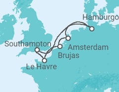 Itinerario del Crucero Reino Unido, Alemania, Holanda - MSC Cruceros