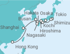 Itinerario del Crucero Japón, Corea del Sur, China - Holland America Line
