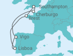 Itinerario del Crucero Francia, Portugal, España - Con vuelos - MSC Cruceros