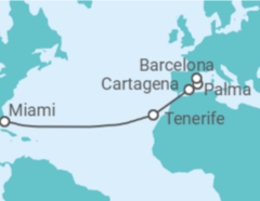 Itinerario del Crucero España - Princess Cruises