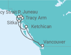 Itinerario del Crucero Pasaje Interior de Alaska - Royal Caribbean