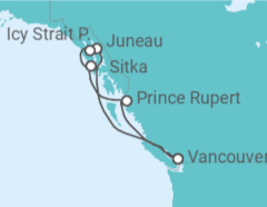 Itinerario del Crucero Pasaje interior de Alaska - Royal Caribbean