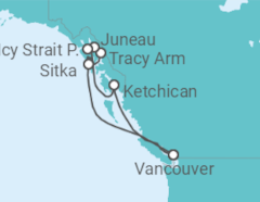Itinerario del Crucero Pasaje Interior de Alaska - Royal Caribbean