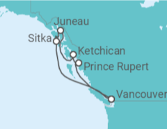 Itinerario del Crucero Pasaje interior de Alaska - Royal Caribbean