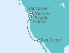 Itinerario del Crucero Alaska - Royal Caribbean